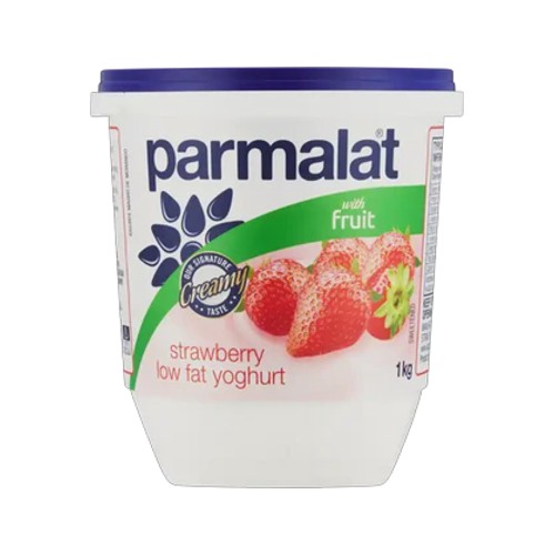 parmalat strawberry low fat yoghurt with fruit 1kg