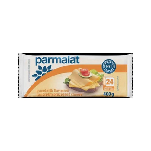 parmalat sweetmilk flavoured full cream processed cheese slices 400g