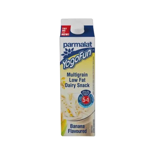 parmalat yogofun banana flavoured multigrain low fat dairy snack 900g