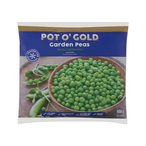 pot o gold frozen garden peas 900g