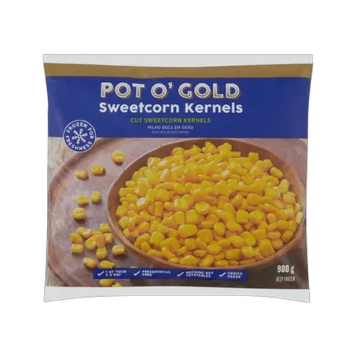 pot o gold frozen sweetcorn kernels 900g