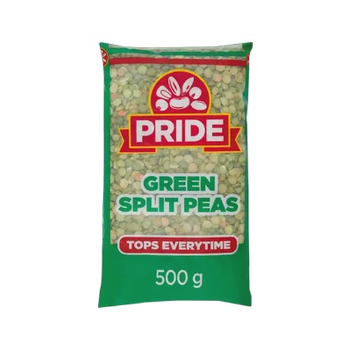 pride green split peas 500g