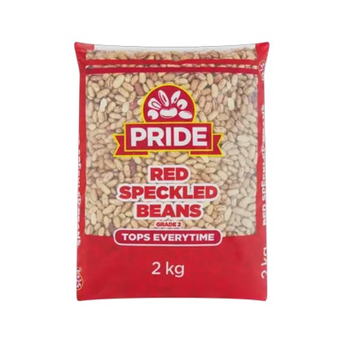 pride red speckled beans 2kg