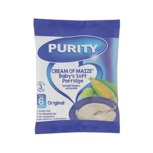 purity from 6 months original cream of maize babys soft porridge 400g
