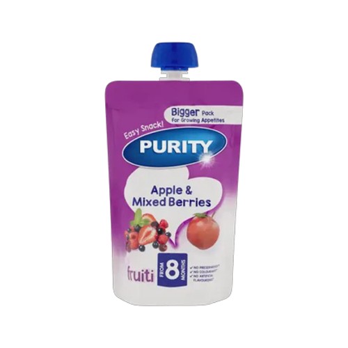 purity from 8 months apple & mixed berries fruiti 150ml