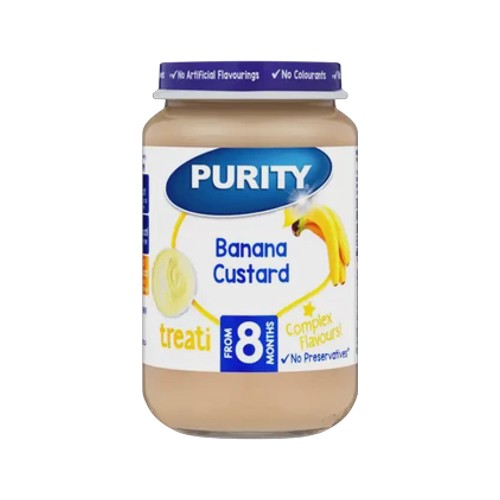 purity from 8 months banana custard treati 200ml