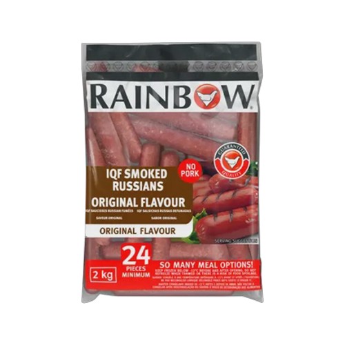 rainbow original frozen smoked russians 2kg