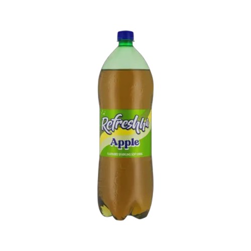 refreshhh apple flavoured soft drink 2l