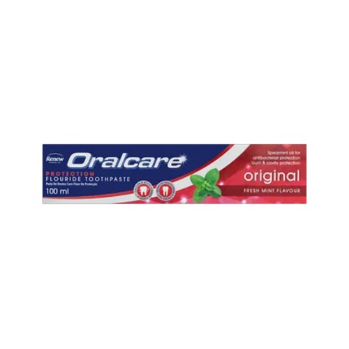 renew oralcare fresh mint flavour protection fluoride toothpaste 100ml