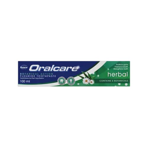 renew oralcare herbal botanical action fluoride toothpaste 100ml