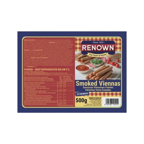 Renown Smoked Viennas 12 pack