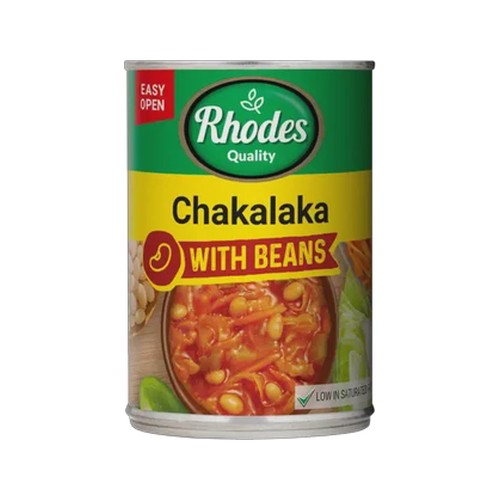 rhodes quality chakalaka with beans 400g