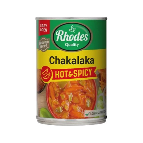 rhodes quality hot & spicy chakalaka 400g