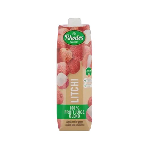 Rhodes Quality Litchi 100 Fruit Juice Blend 1l