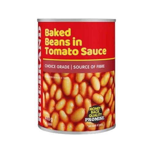 ritebrand baked beans in tomato sauce 410g