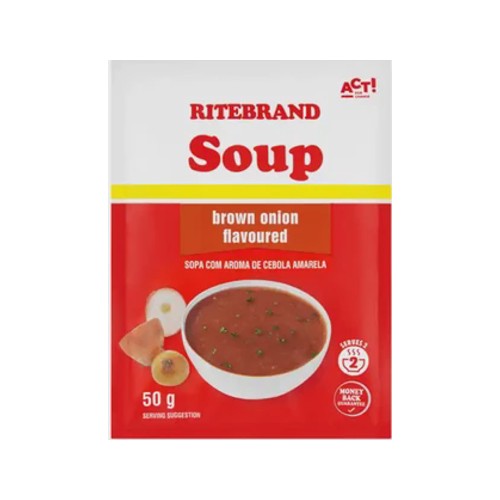 ritebrand brown onion flavoured soup 50g