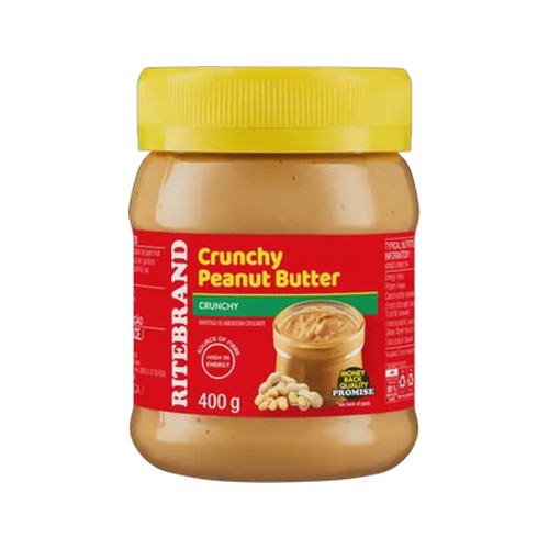 ritebrand crunchy peanut butter 400g
