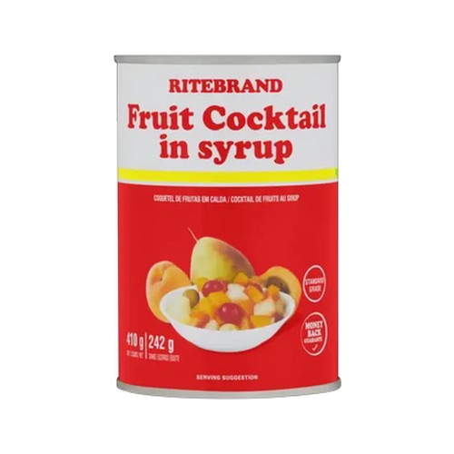 ritebrand fruit cocktail in syrup 410g