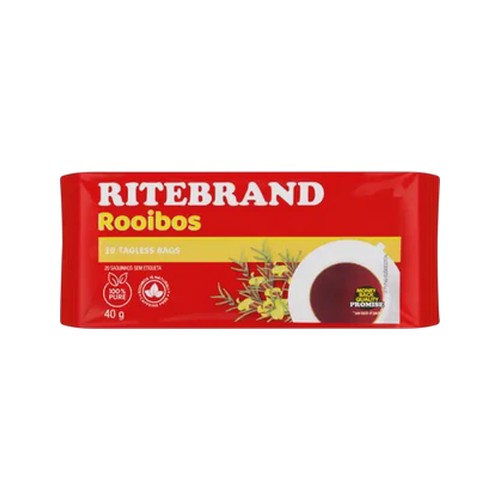 ritebrand rooibos teabags 20 pack