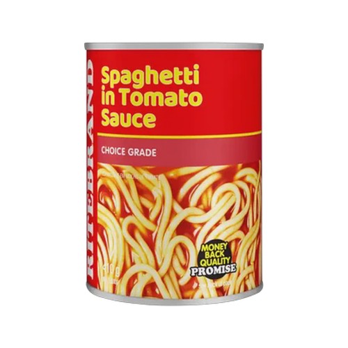 ritebrand spaghetti in tomato sauce can 410g