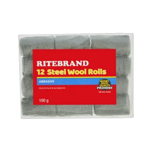 ritebrand steel wool rolls 12 pack