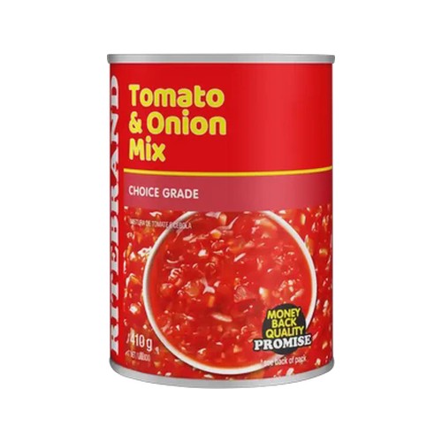 ritebrand tomato & onion mix can 410g