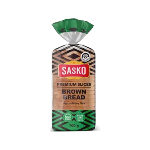 sasko premium slices brown bread 700g