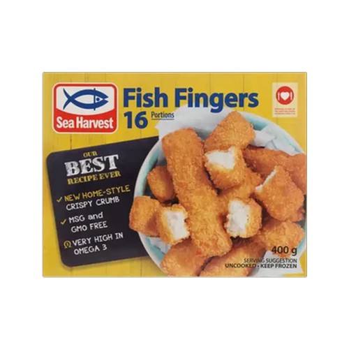sea harvest frozen fish fingers 400g