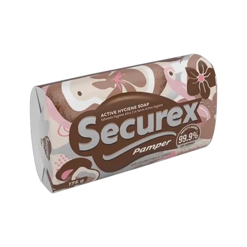 securex pamper active hygiene soap bar 175g