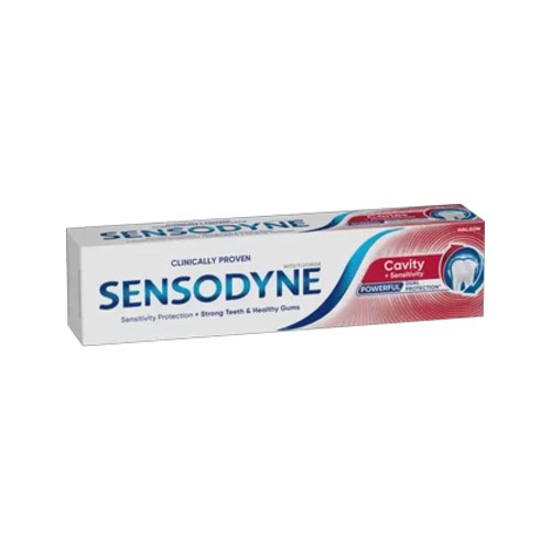 sensodyne cavity & sensitivity fluoride toothpaste 75ml