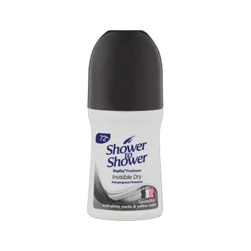 shower to shower invisible dry alcohol-free anti-perspirant roll-on 50ml