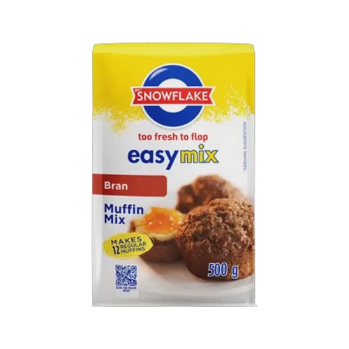 snowflake easymix bran muffin mix 500g