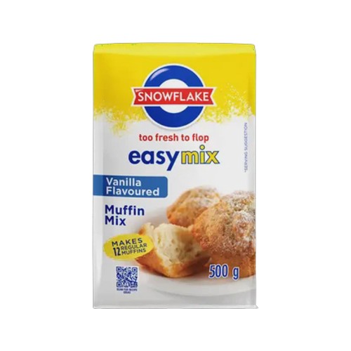 snowflake easymix vanilla flavoured muffin mix 500g