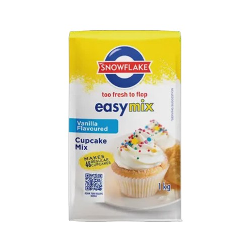 snowflake vanilla flavoured cupcake mix 1kg