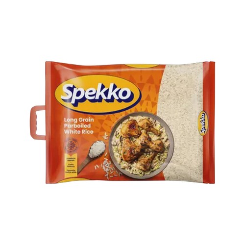 spekko long grain parboiled white rice 10kg