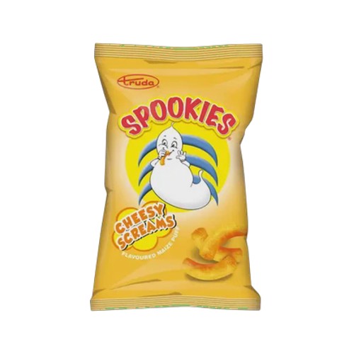 Spookies Cheesy Screams Cheese Flavoured Maize Puffs 100g