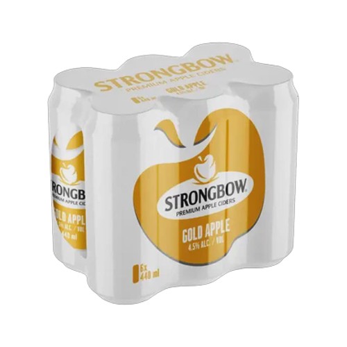 strongbow gold apple premium apple cider cans 6 x 440ml