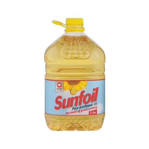 sunfoil pure sunflower seed oil 5l