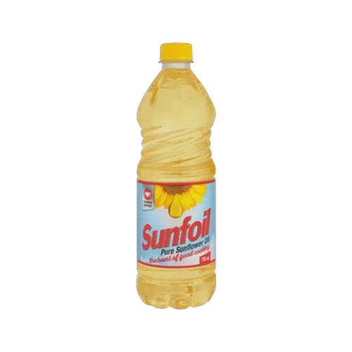 sunfoil pure sunflower seed oil 750ml