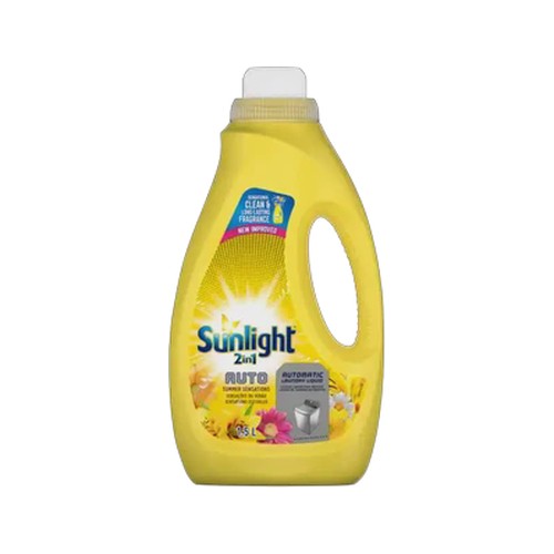 sunlight 2-in-1 auto summer sensations automatic laundry liquid 15l