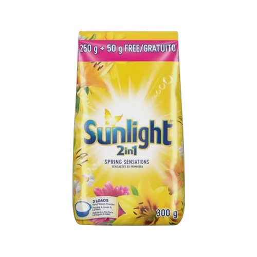 sunlight 2-in-1 spring sensation hand washing powder 250g 50g free