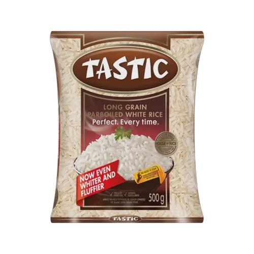 tastic long grain parboiled rice 500g