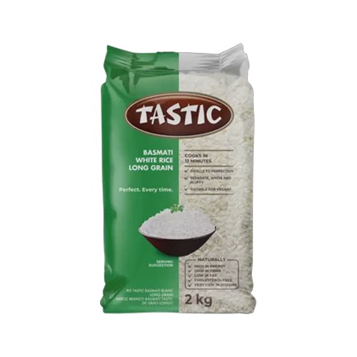 Tastic Long Grain White Basmati Rice 2kg