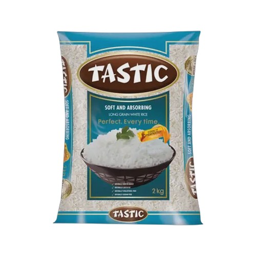 tastic long grain white rice 2kg