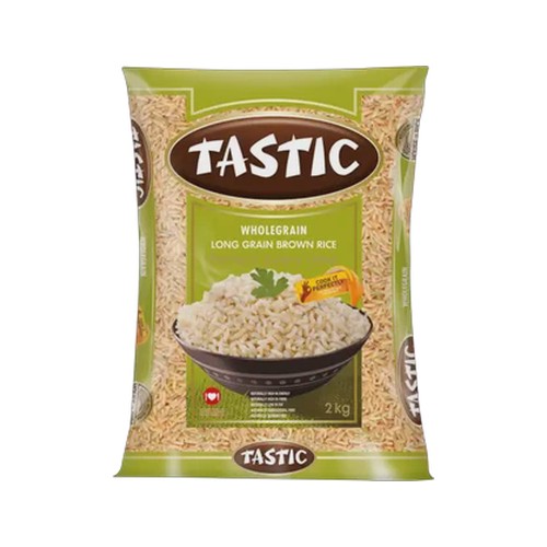 tastic wholegrain long grain brown rice 2kg