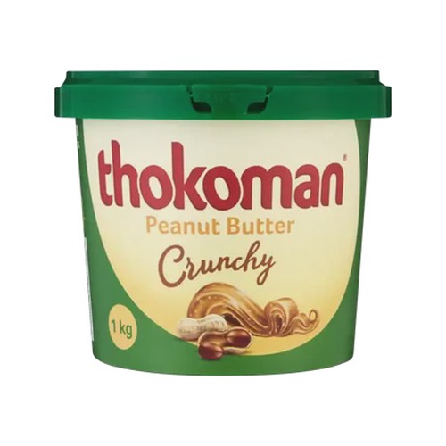 thokoman crunchy peanut butter 1kg