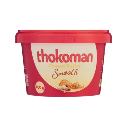 thokoman smooth peanut butter 400g