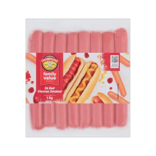 thompsons red viennas 1kg