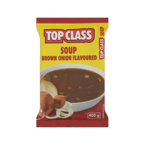 top class brown onion flavoured soup 400g
