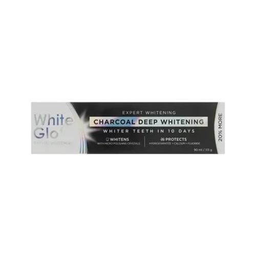 white glo charcoal deep whitening toothpaste 90ml